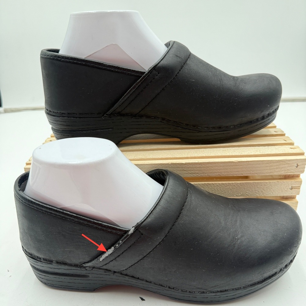 Dansko Clogs XP Pro Slip Resistant Leather Comfort Shoes Black‎ Womens 41